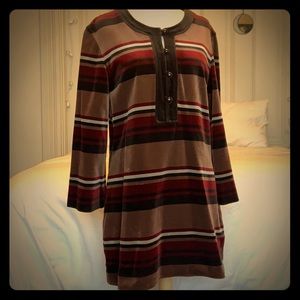 Vintage velour 60s 70s dress